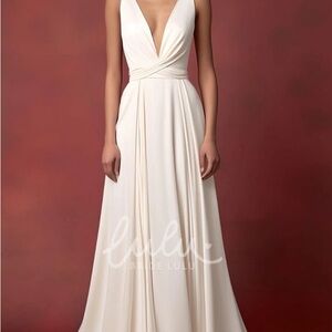 Elegant White Evening Gown